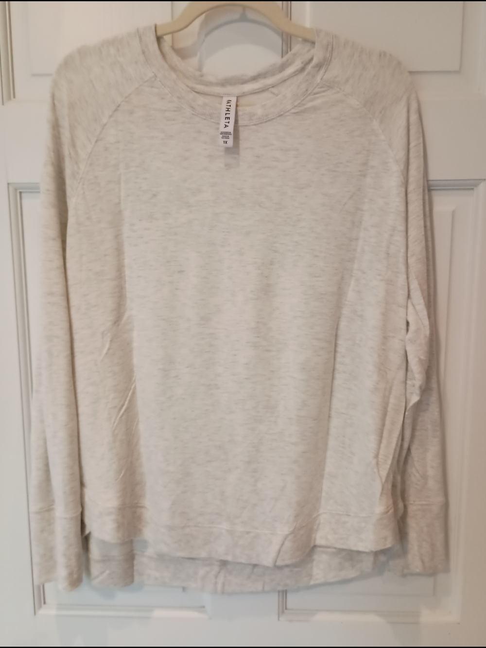 Athleta Mindset Light Heathered Gray Sweatshirt